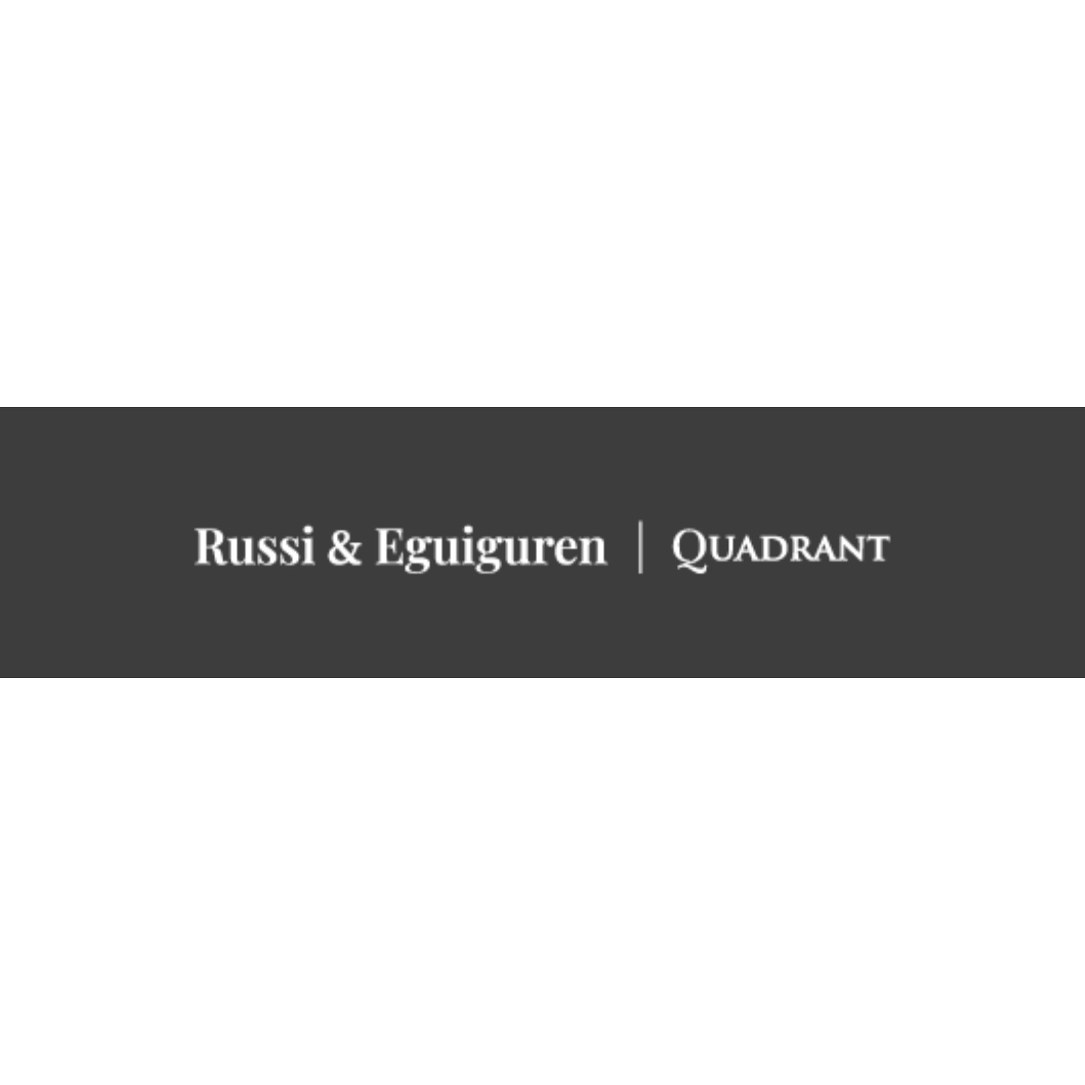 the Russi Eguiguren / Quadrant  logo.